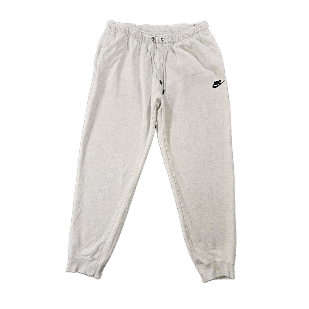 Womens Nike Sportswear Essential Fleece Joggers Gray Large 32x27
